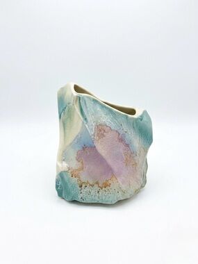 A unique ceramic vase by Tony Evans, signed, late 20th century